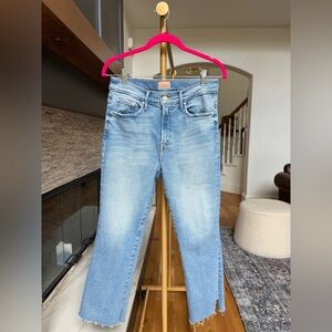 EUC Mother Denim Petite Lil Insider Crop Step Fray 28 Limited Edition